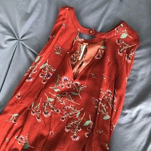Free People Floral Tunic